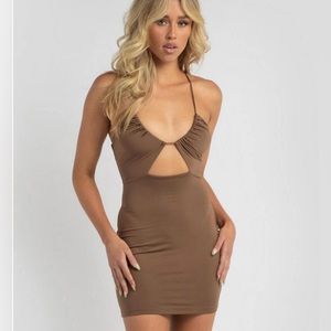 Luvalot Brown Mini Dress